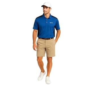 Nike‎ Golf Dri-FIT Blue & Black Performance Polo Shirt PacWest Uponor L